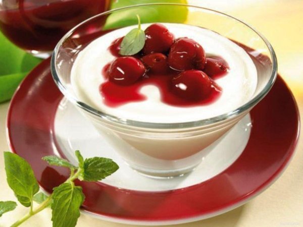 панна котта вишневая