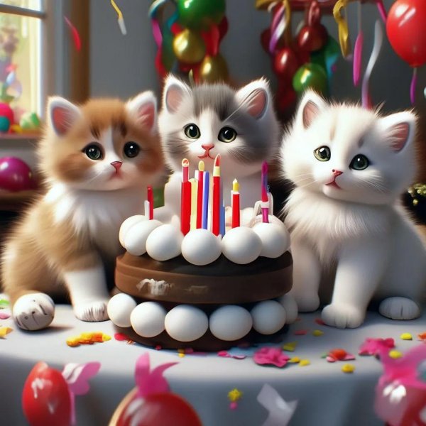 с днем рождения котенок