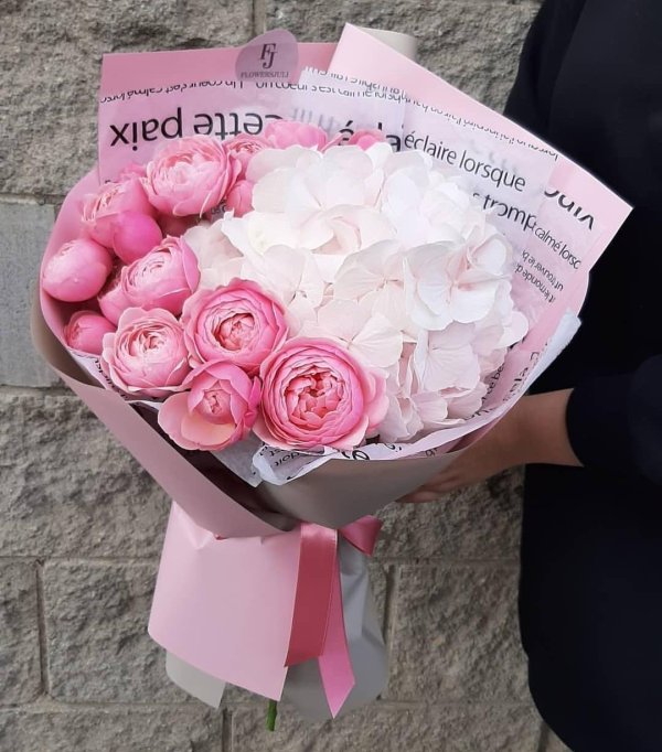 гортензия букет роуз