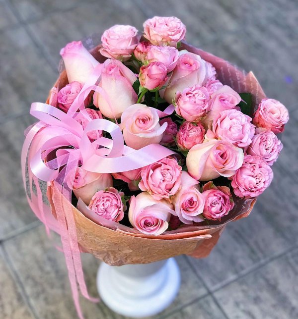 розовые букеты