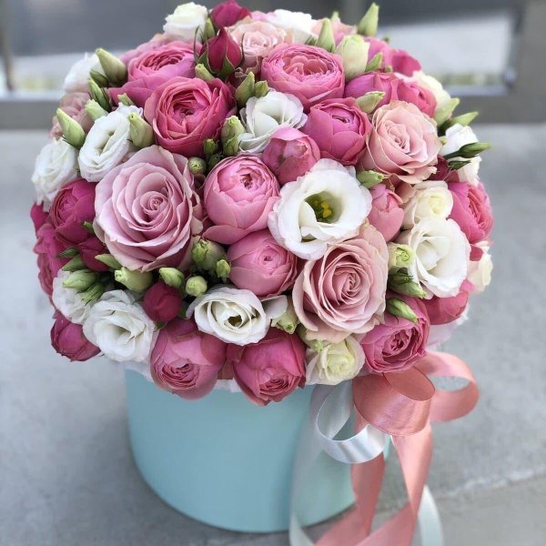 цветы в коробке