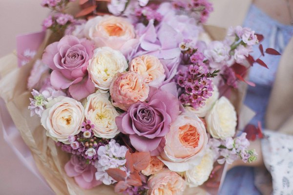 нежные букеты цветов