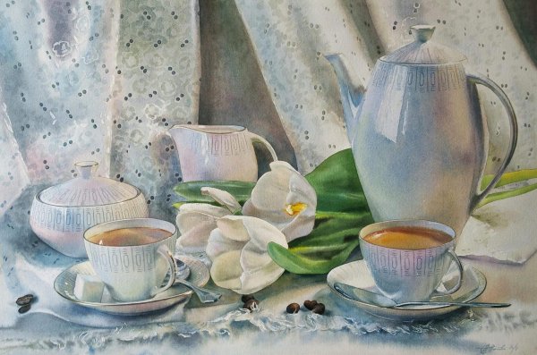 художник любовь титова акварели