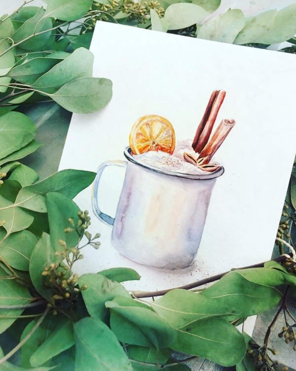 скетчинг акварелью