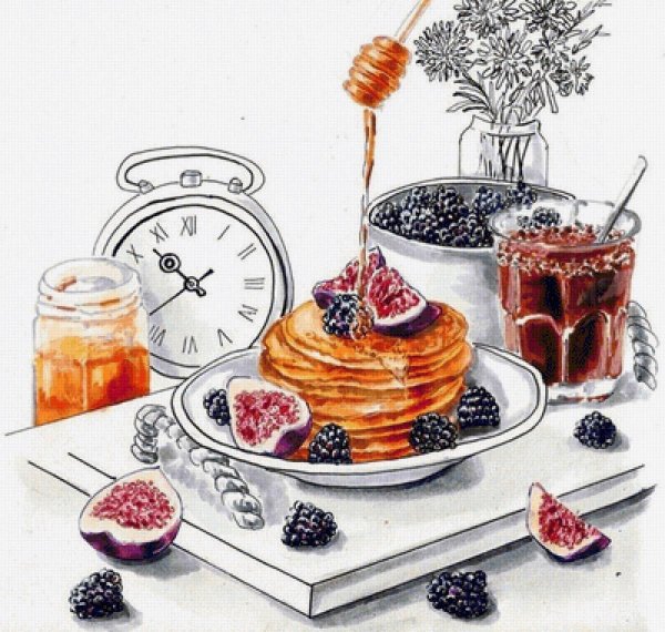 завтрак рисунок