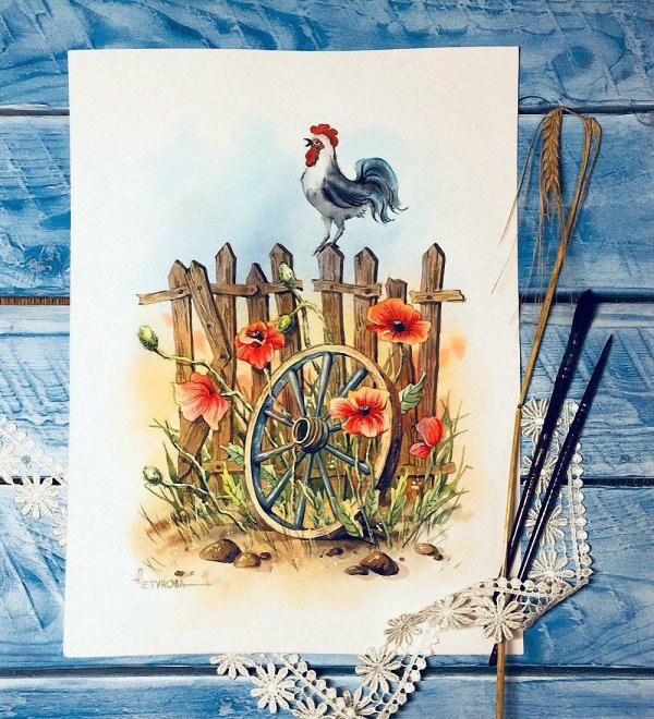 анна петунова акварели