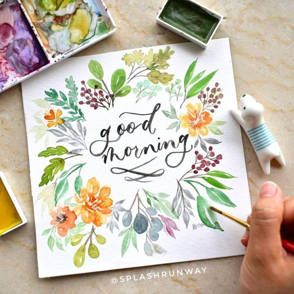 акварельная картина