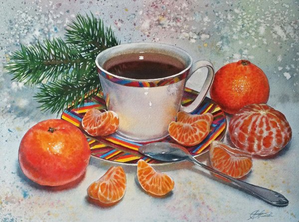 новогодние натюрморты