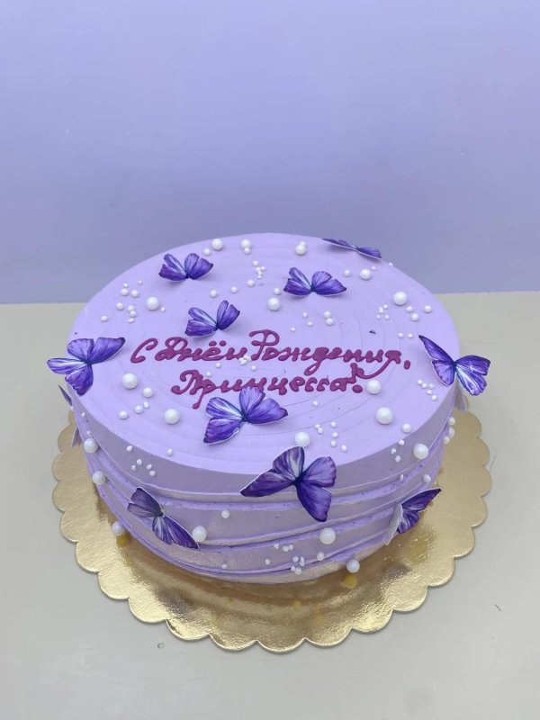 торт с бабочками для девочки