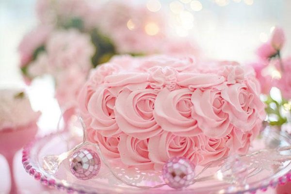 тортик розовый