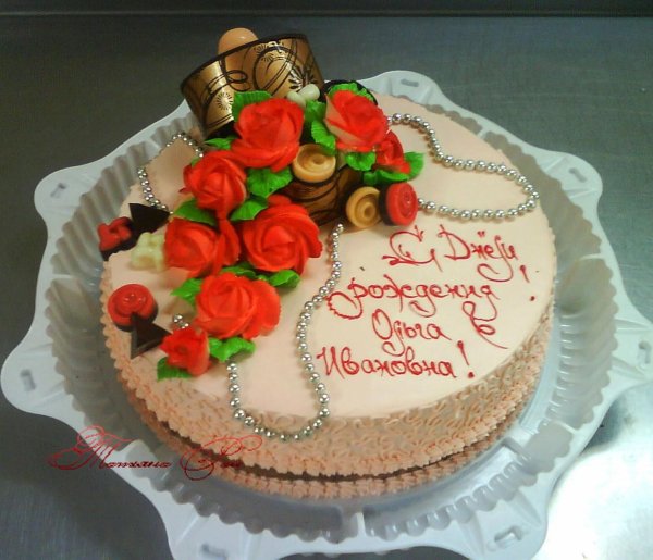 торт с юбилеем