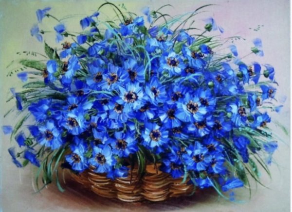 картина васильки