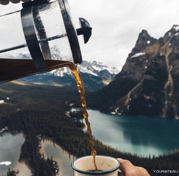 кофе на природе