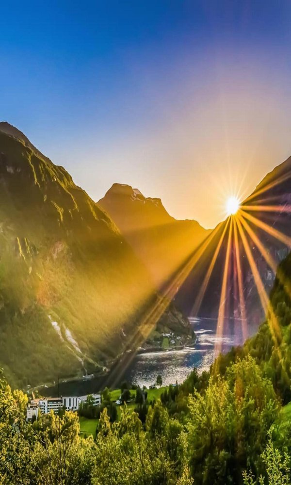 солнце природа