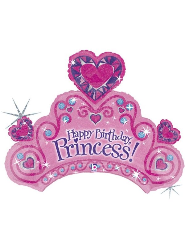 шар фигура диадема для принцессы розовый