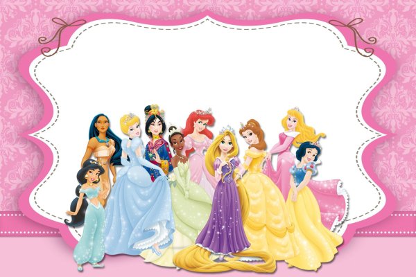 пригласительные принцессы диснея
