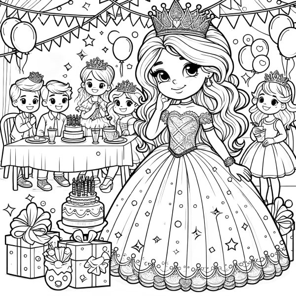 разукрашка принцесс