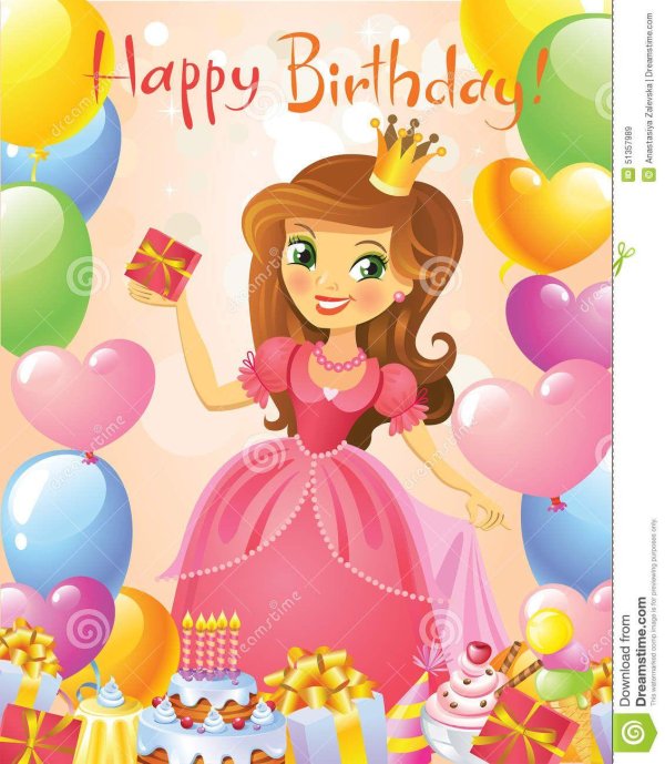 с днем рождения девочке принцессе