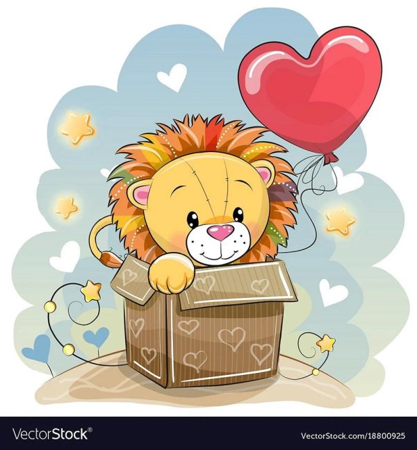 рисунок львенка