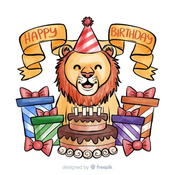 happy birthday lion