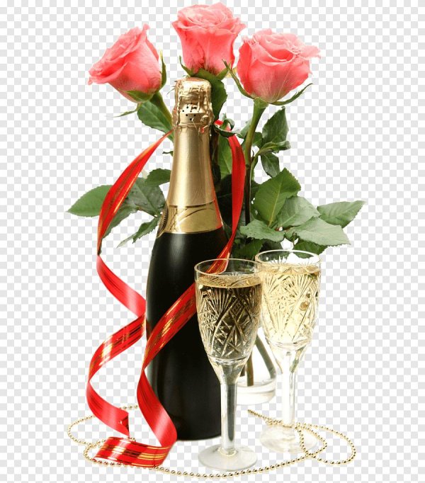 шампанское на прозрачном фоне