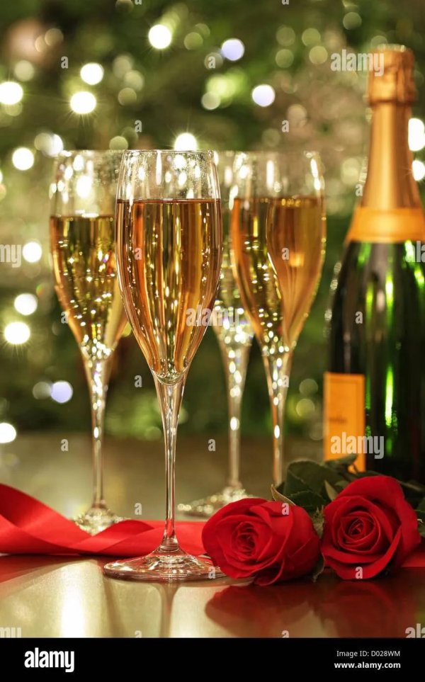 бокал шампанского