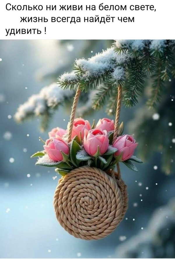 с доброе утро зимнее