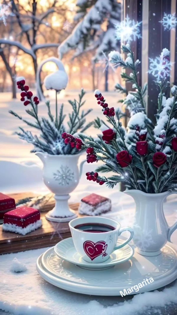 добрая зимнее утро