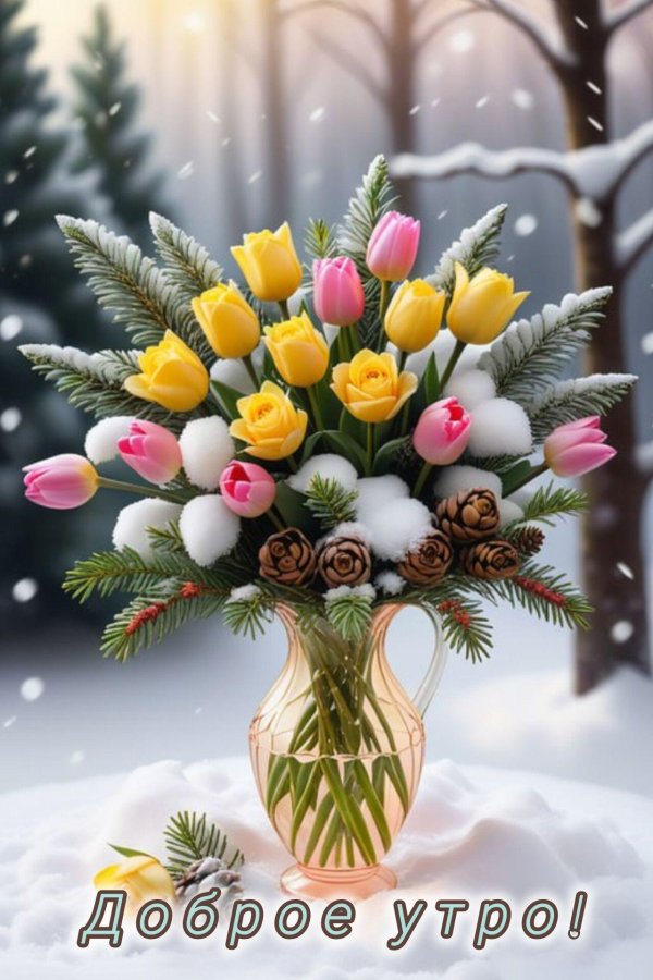 открытка зимняя