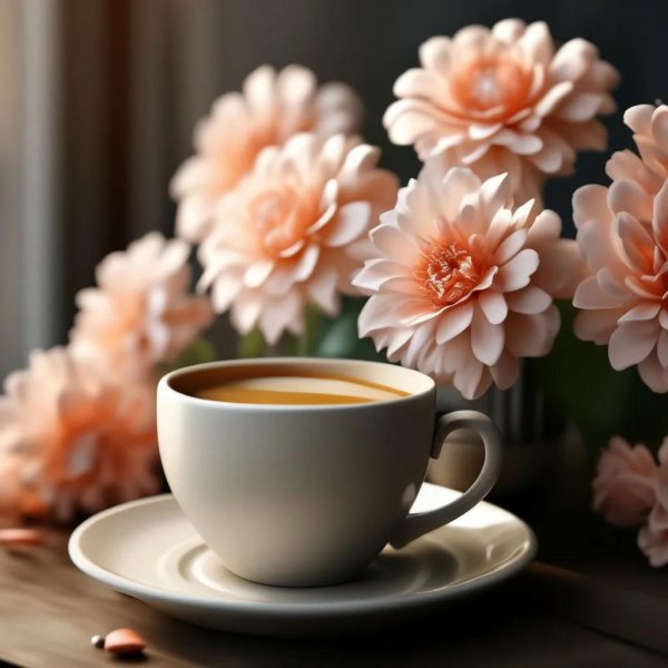 утренние цветы