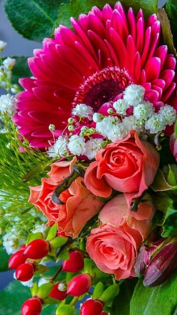 роскошные букеты цветов