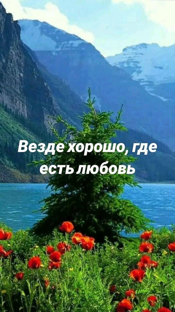 доброе утро горы весна