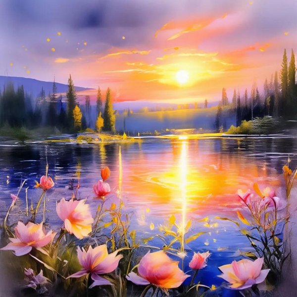 пейзаж рассвет