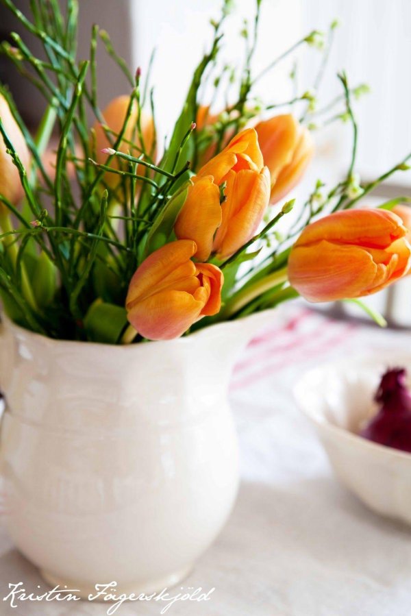 ваза тюльпанов