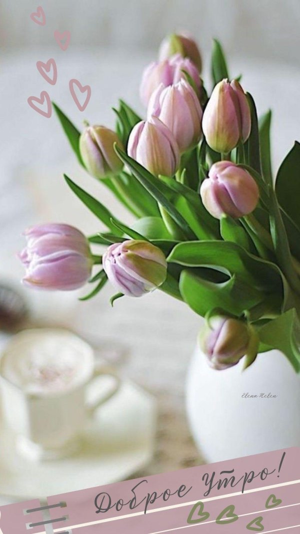 доброе утро весенние цветы