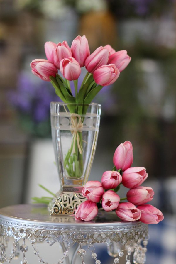тюльпан в вазе