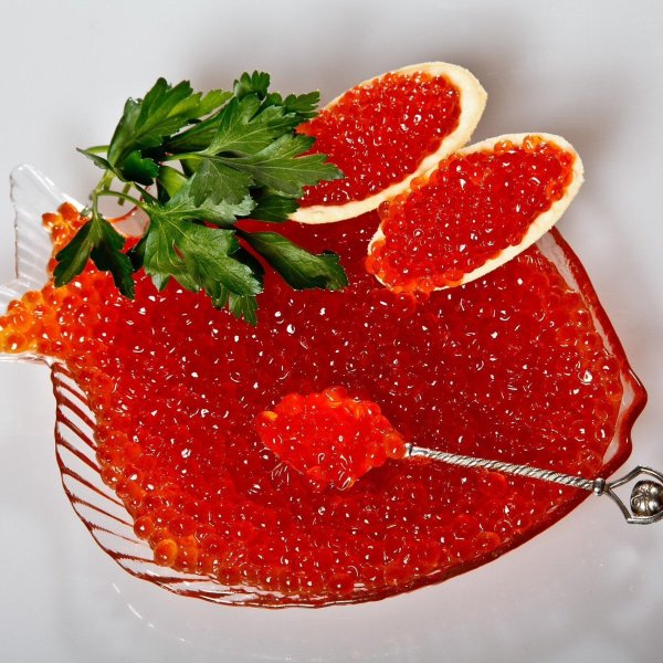 подача красной икры