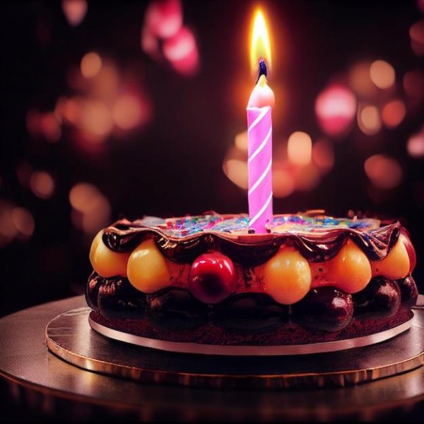 тортик со свечами