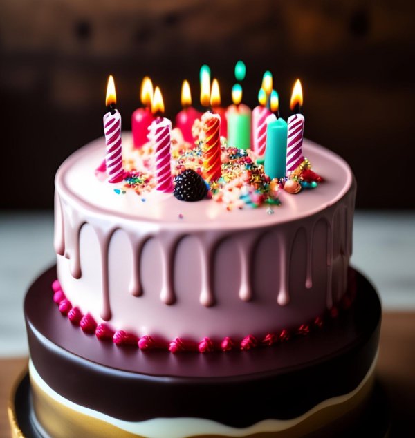 тортик со свечами