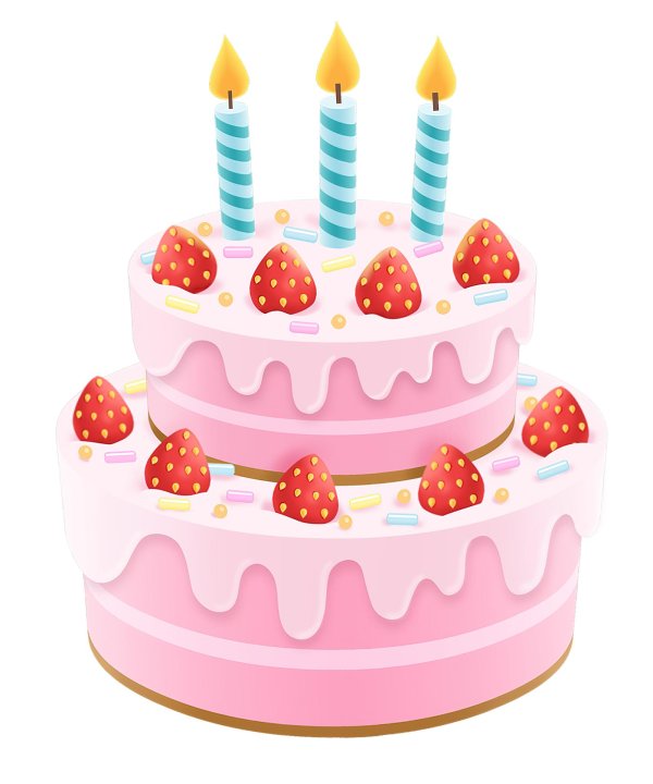 торт рисунок на прозрачном фоне