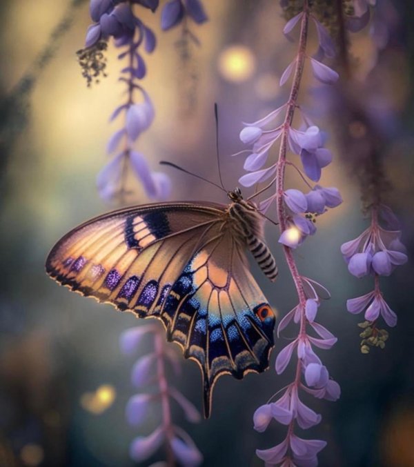 бабочка сиреневая