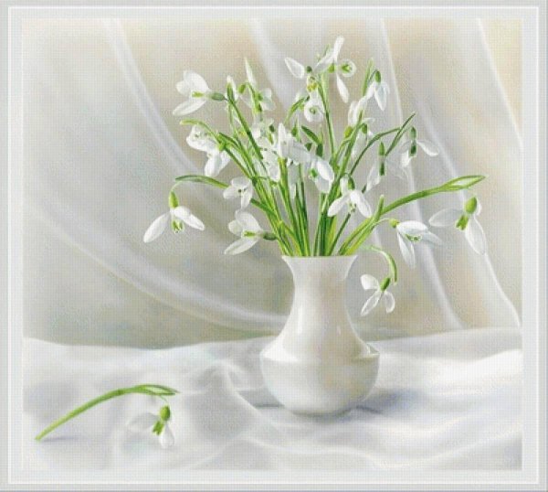 натюрморт с весенними цветами