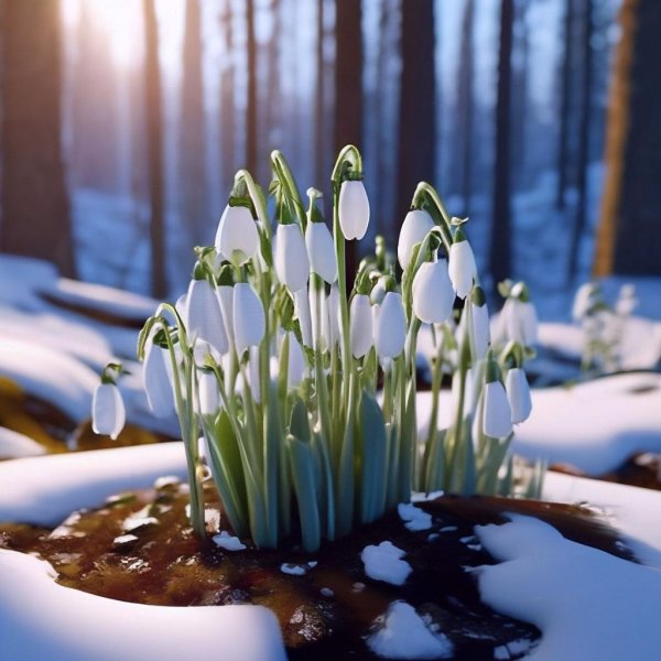 подснежники фотографии