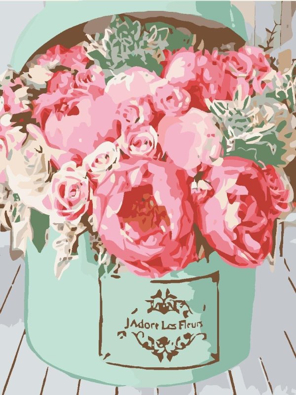 цветочная коробка