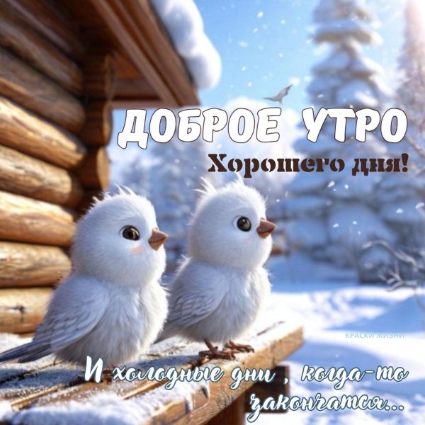 доброго утра воскресенья зима