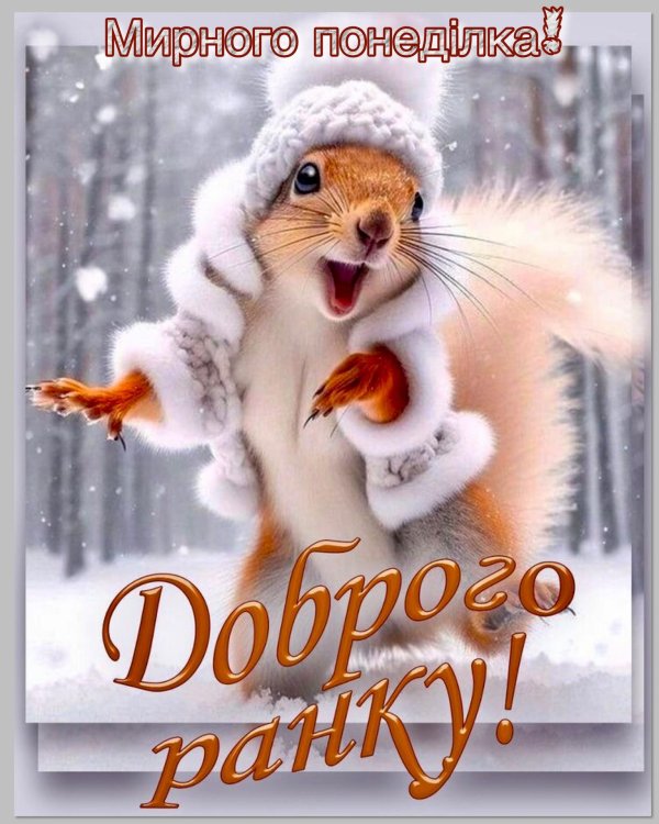 зима доброе утро