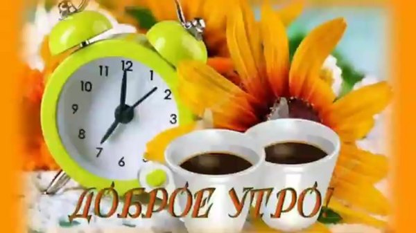 доброе утро и прекрасного настроения на весь день