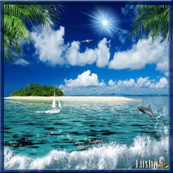 анимированное море