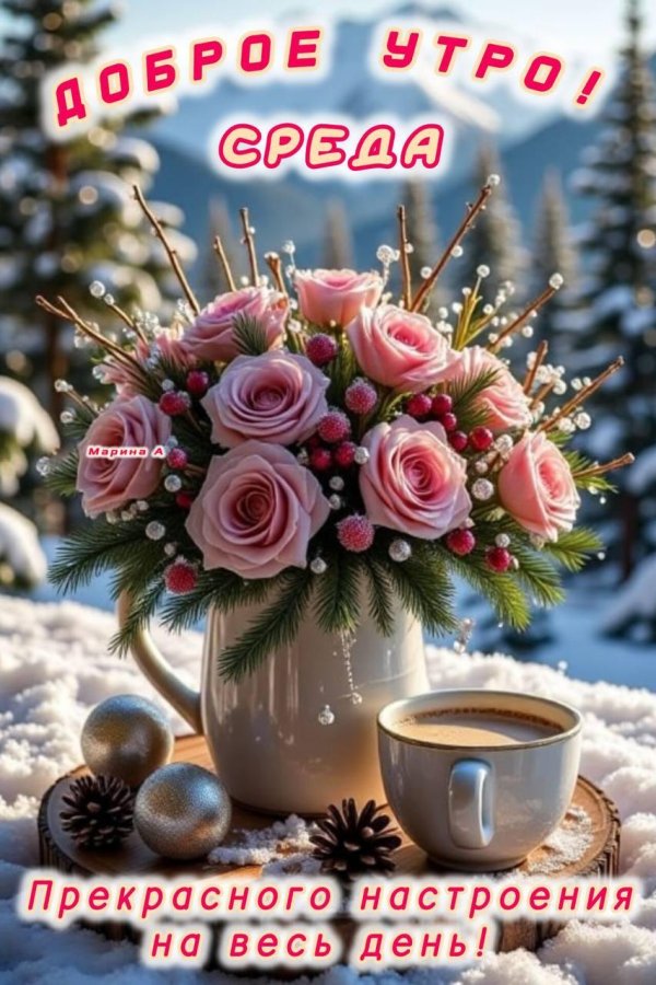 доброй утренней зимней среды