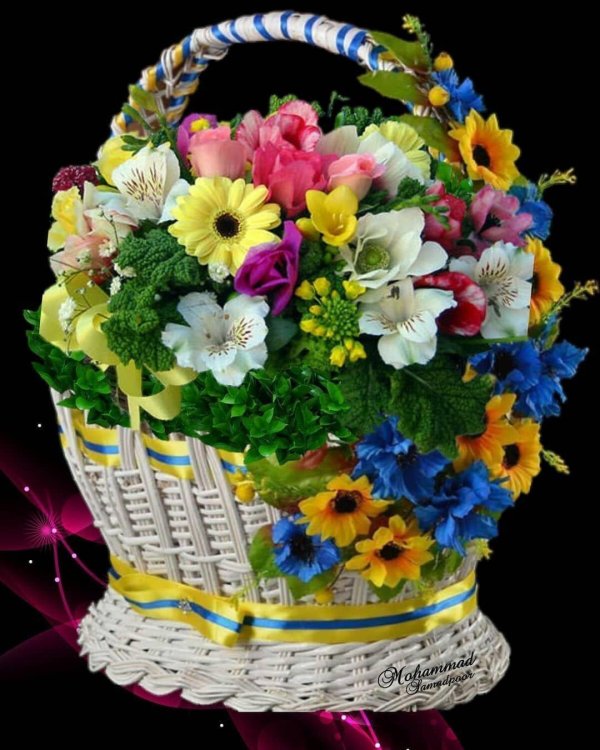 корзинка цветов